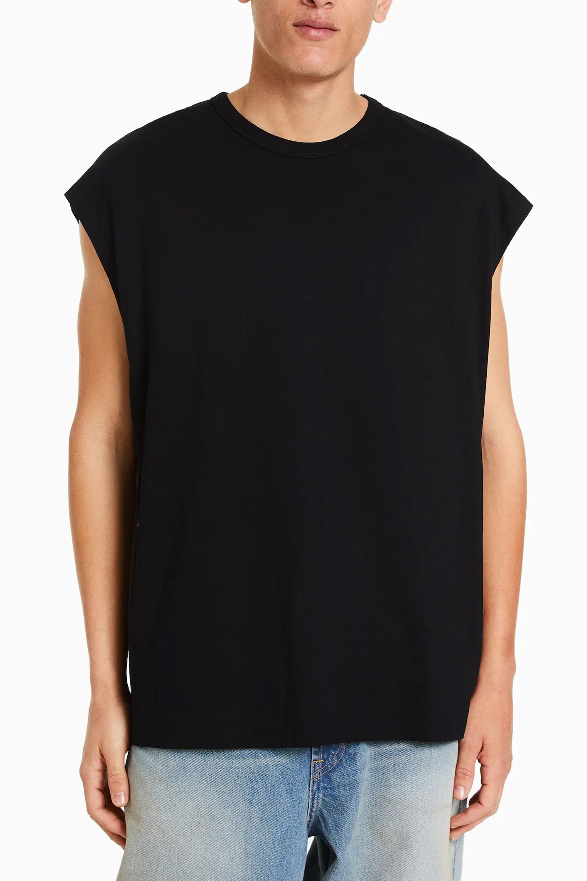 Camiseta oversize sin mangas