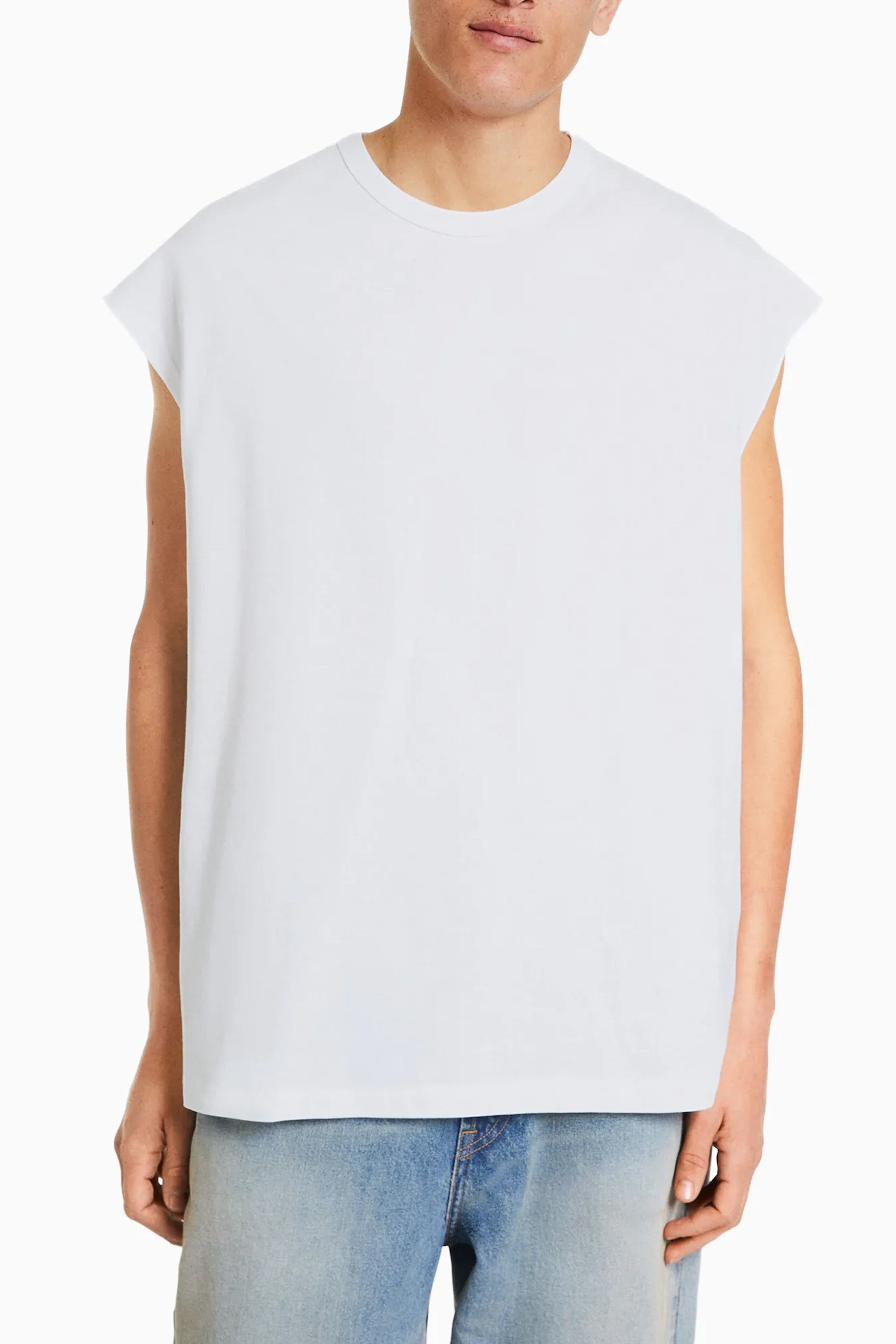 Camiseta oversize sin mangas