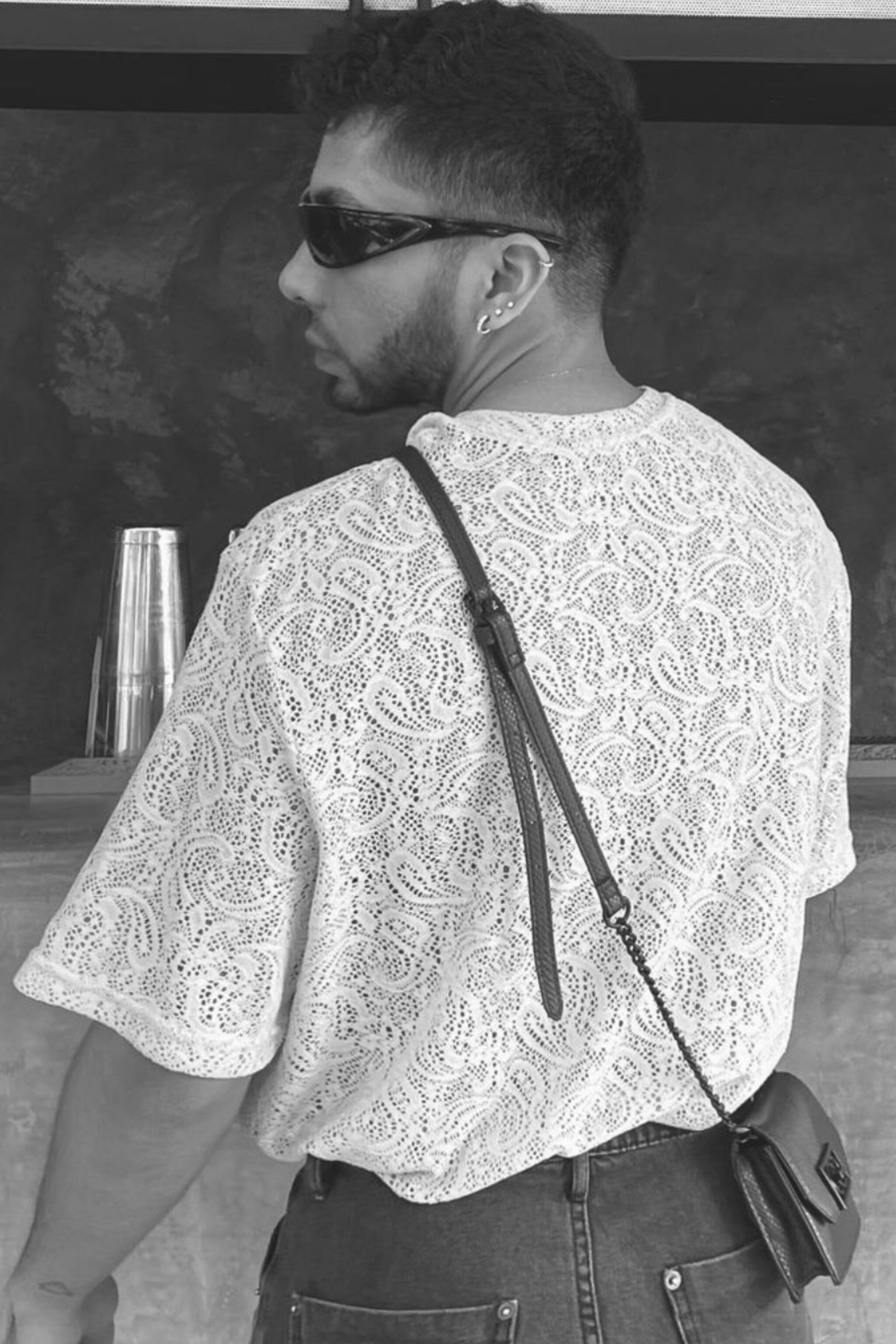 Camiseta encaje unisex