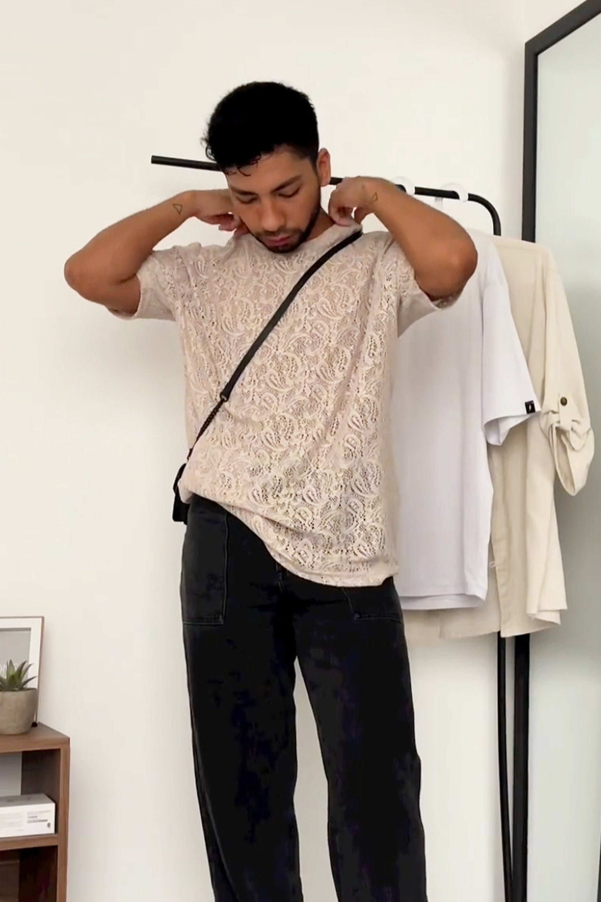 Camiseta encaje unisex