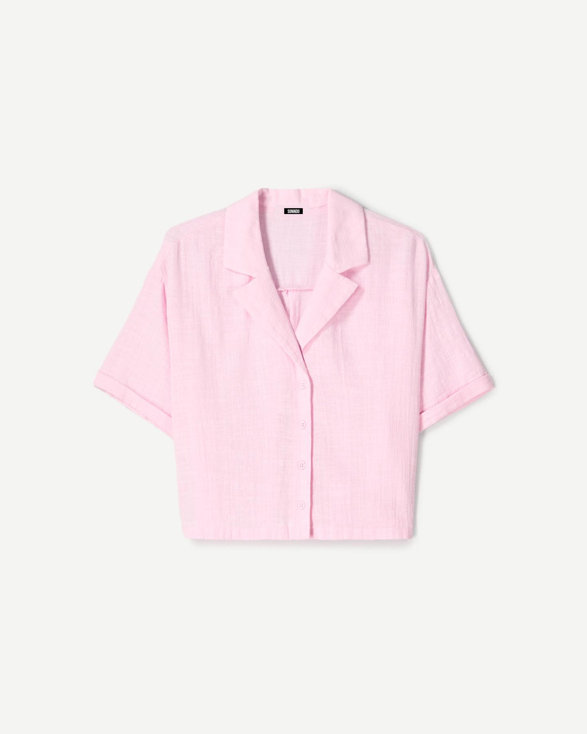 Camisa manga corta rústica