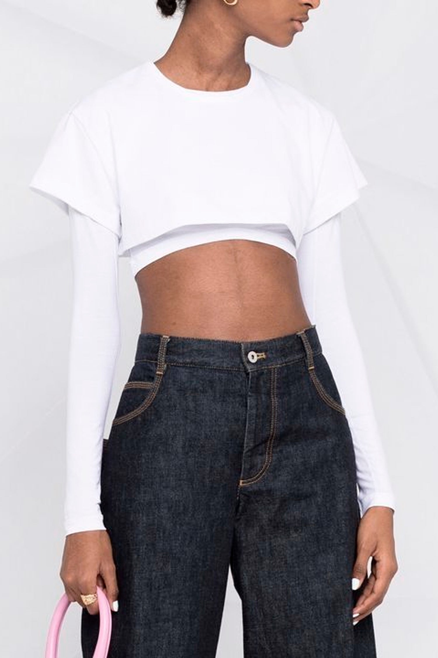 Camiseta doble corta