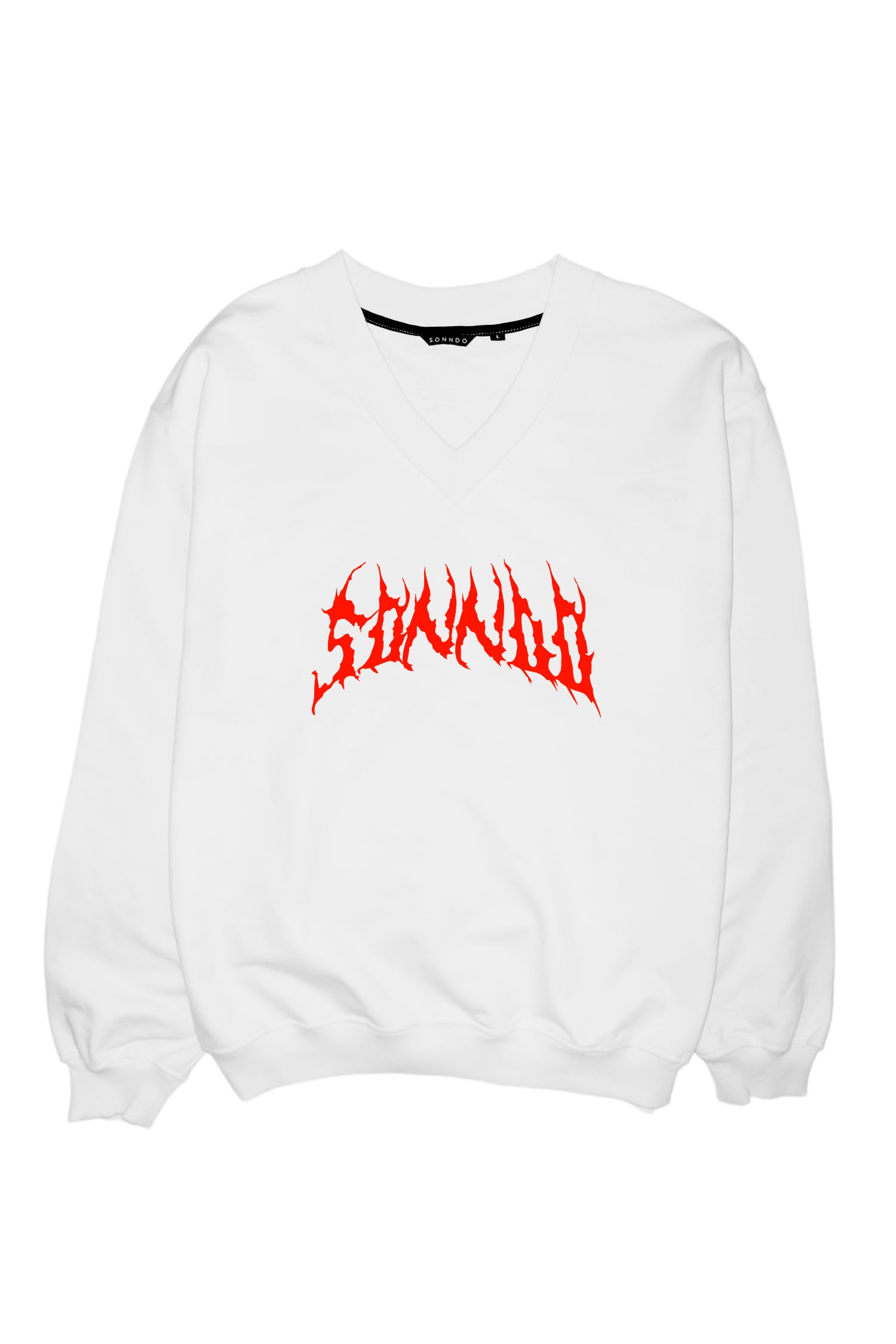 Sudadera oversize cuello V