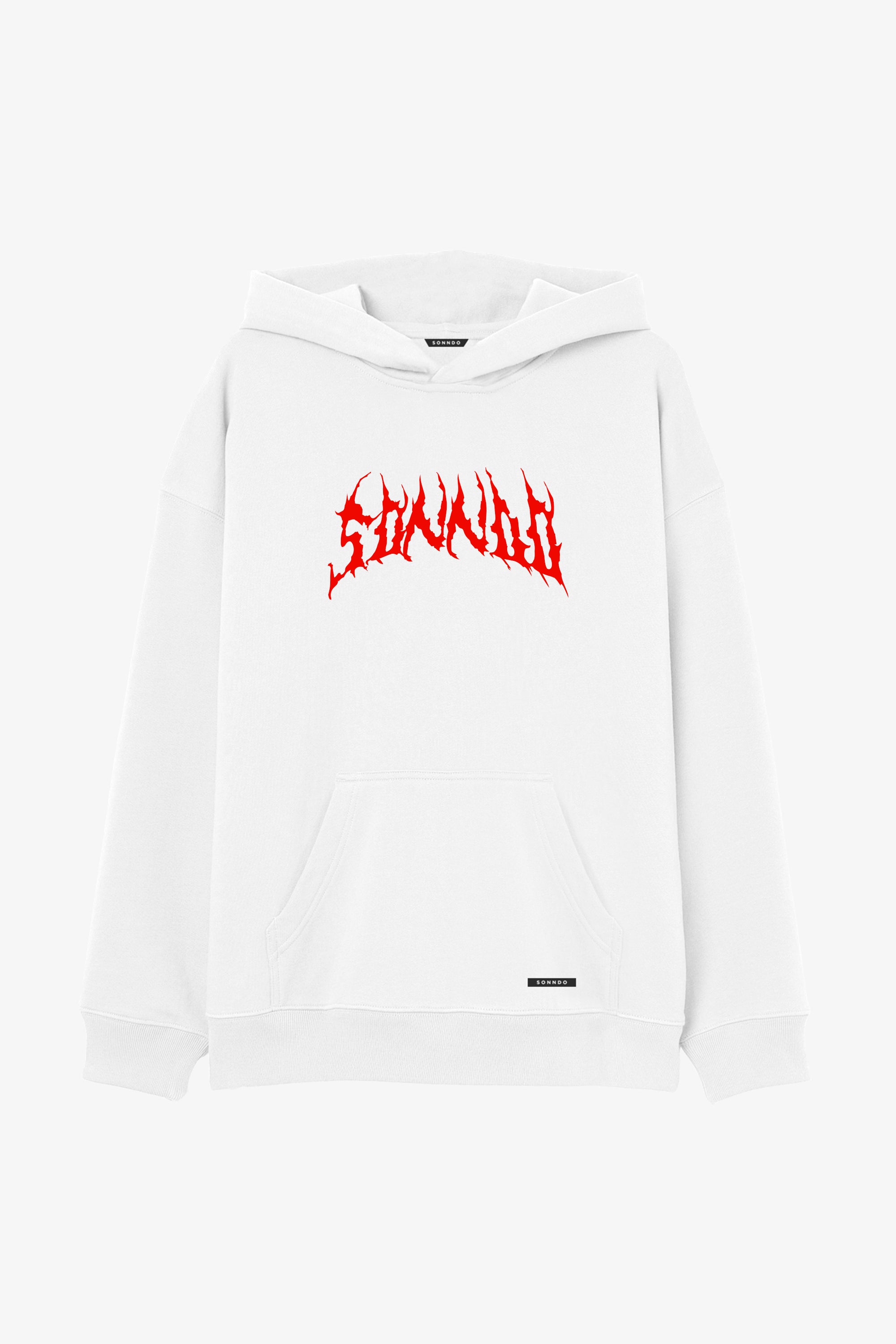 Sudadera oversize logo metal