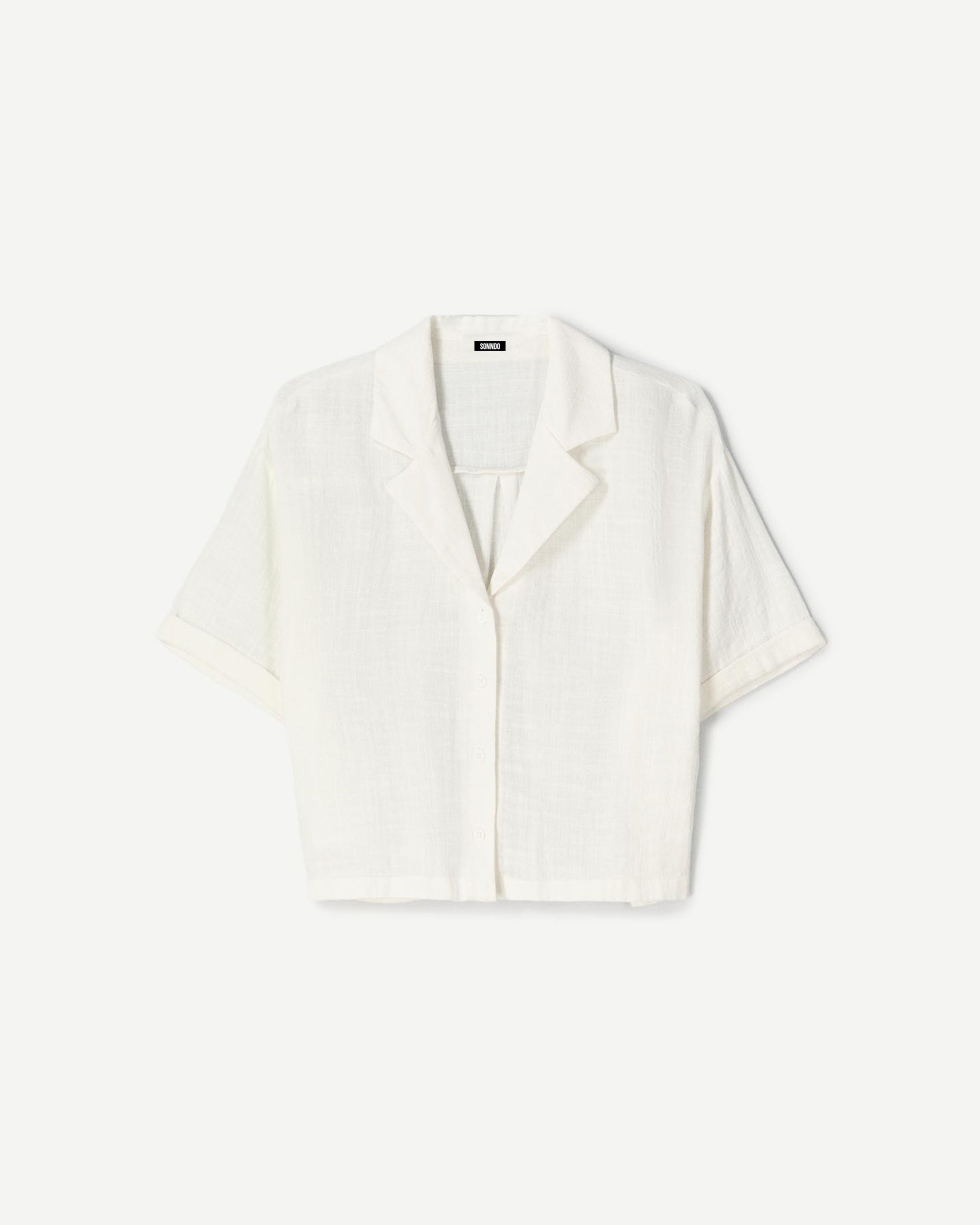 Camisa manga corta rústica