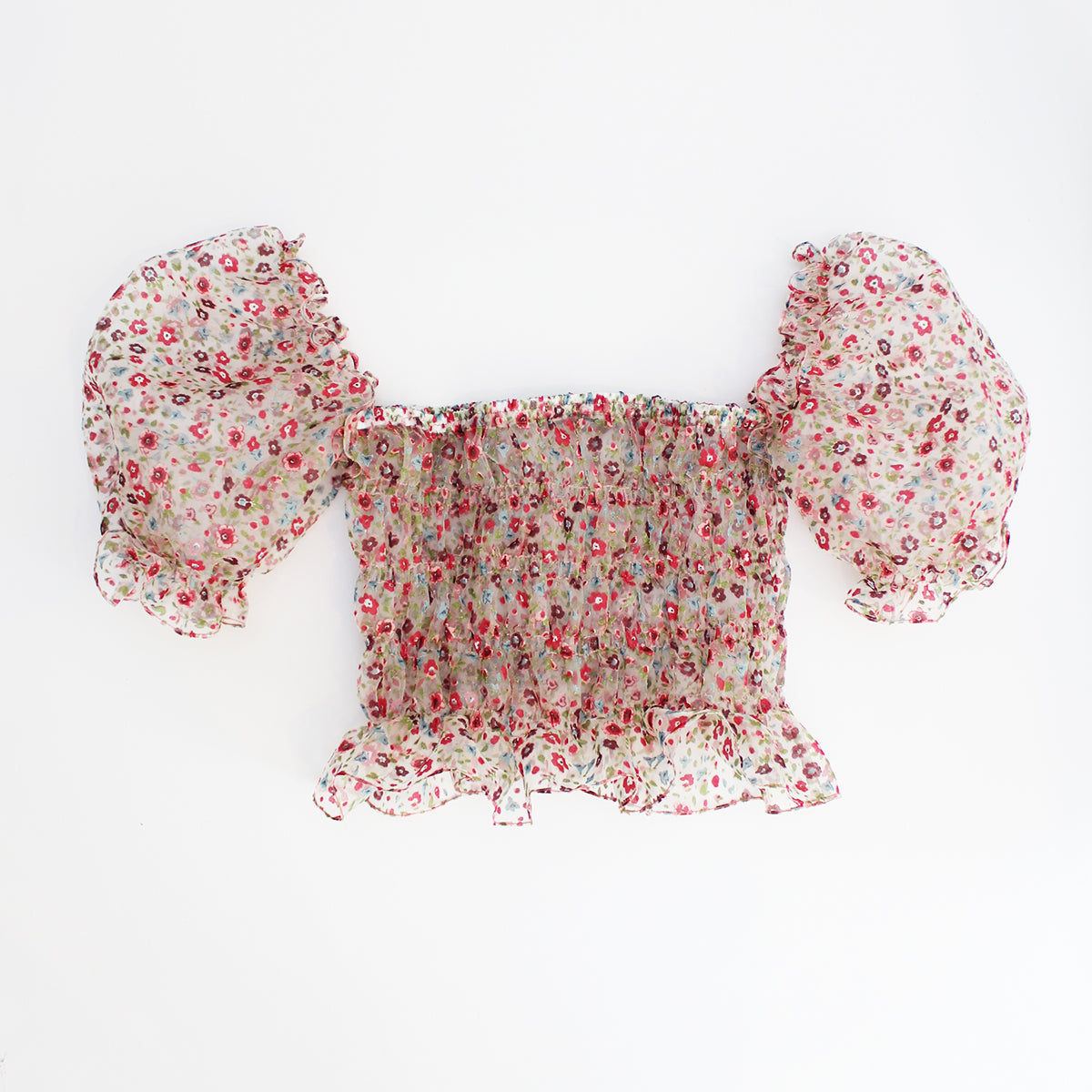 Blusa campesina floreada