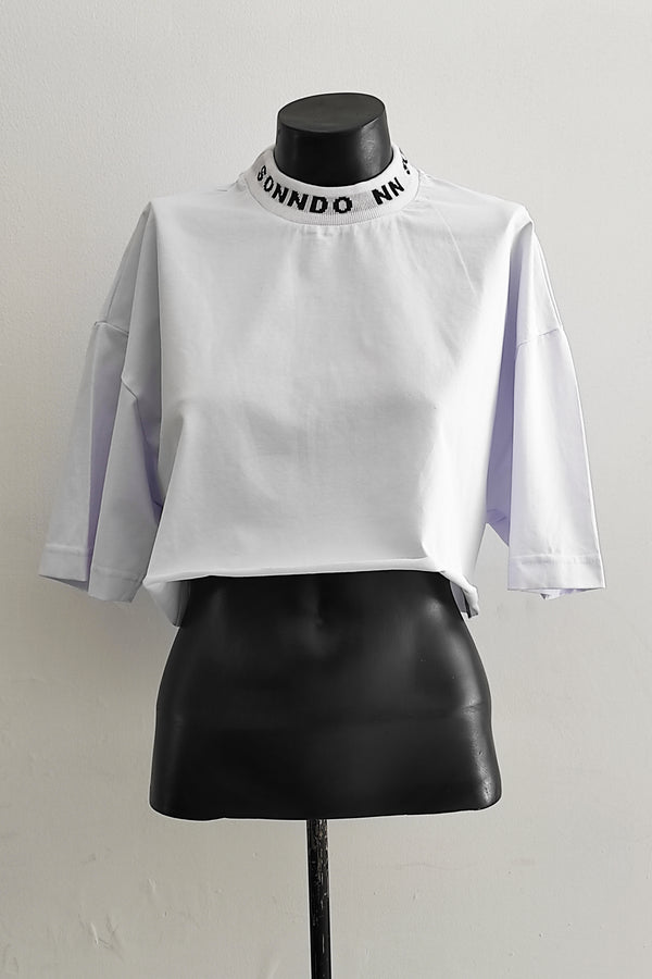 top oversize blanco