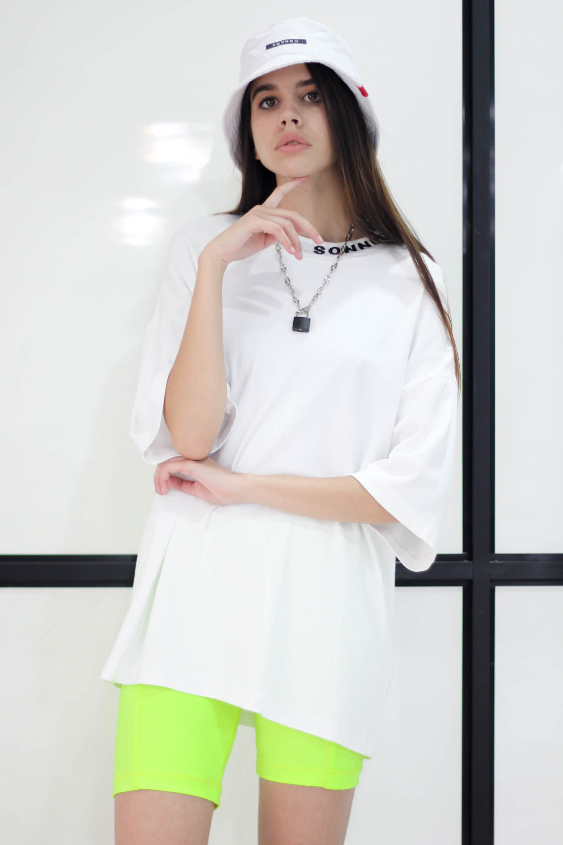 Camiseta oversize blanco
